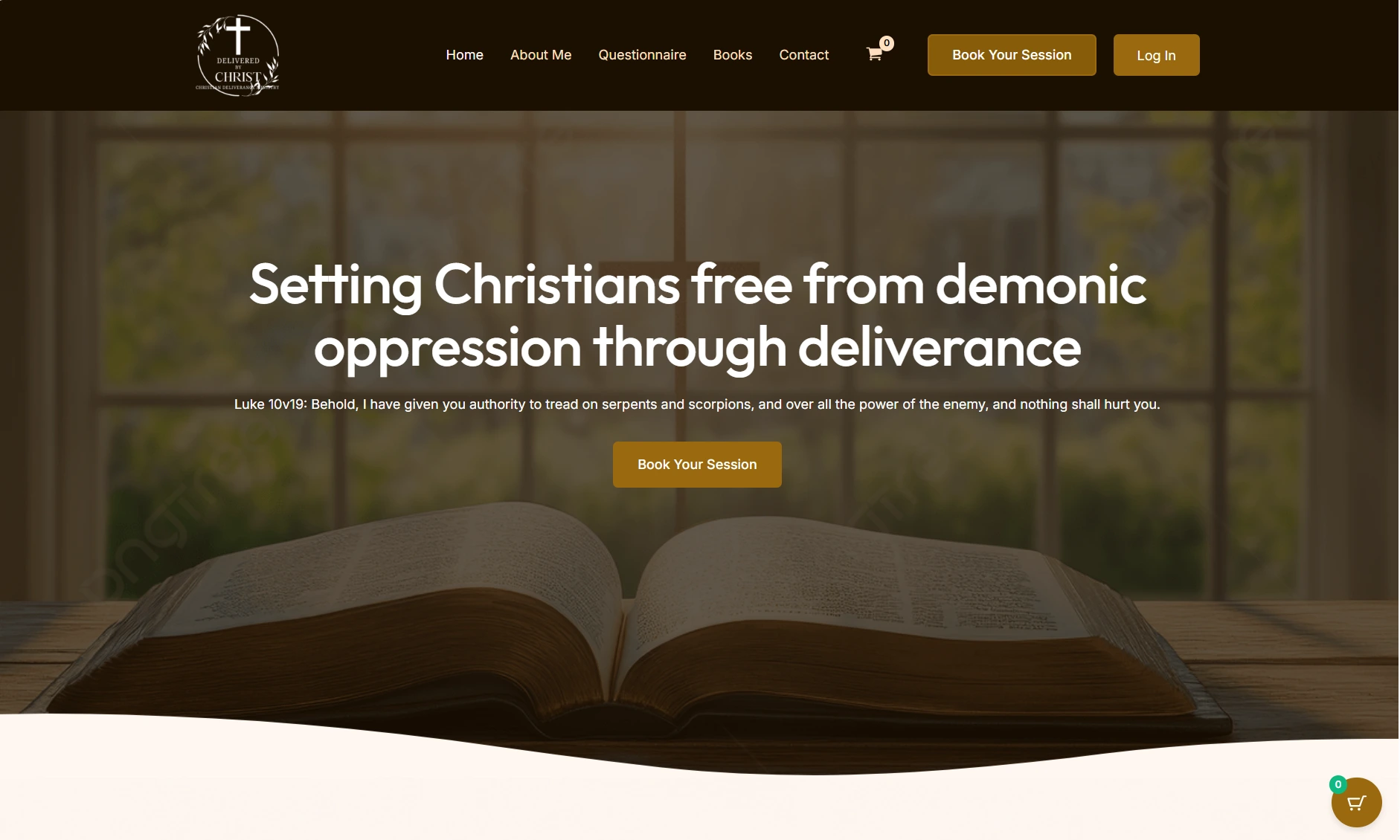 Delivered By Christ website built by Solanki